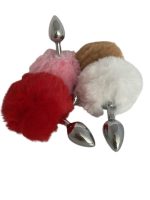 Afrodit Shop Tavşan kuyruklu Renkli Anal Plug