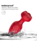 Afrodit Shop Telefon Kontrollü Full Covered Rubber Rose Anal Plug – Siyah - Görsel 4