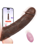 Afrodit Shop Telefon Kontrollü Melez Renkte Titreşimli Penis Kılıfı