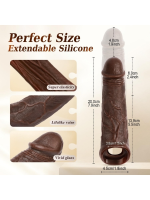 Afrodit Shop Telefon Kontrollü Melez Renkte Titreşimli Penis Kılıfı - Görsel 2