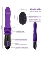 Afrodit Shop Telescopic Uzaktan Kumandalı Seks Makinesi Vibratörü - Görsel 4