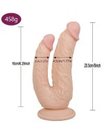Afrodit Shop Ten Rengi 20,5 cm Çift Taraflı Dildo Model No:1075 - Görsel 4