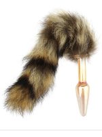 Afrodit Shop Tilki Kuyruklu Cam Anal Plug 11cm çap 25mm