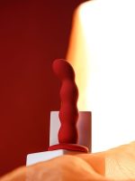 Afrodit Shop ToDo Favorite Anal Plug Silikon Kırmızı 13 cm  2,8 cm - Görsel 5