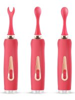 Afrodit Shop Üç Başlıklı Değiştirilebilir Vibratör Kırmızı - Görsel 2