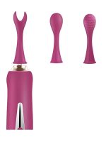 Afrodit Shop Üç Başlıklı Değiştirilebilir Vibratör Mor - Görsel 2