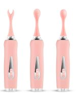 Afrodit Shop Üç Başlıklı Değiştirilebilir Vibratör Pembe - Görsel 2