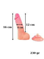 Afrodit Shop Ultra Gerçekçi 16 Cm Kıkırdaklı Dildo - Görsel 2