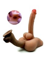 Afrodit Shop Ultra Gerçekçi Büyük Penisli Anal ve Dildo Özellikli Yarım Vücut Mastürbatör - Görsel 4