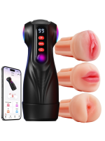 Afrodit Shop Uoffile Erkek Mastürbatörü – 3 Değiştirilebilir Kılıf, 9 Emiş & 9 Titreşim Modu