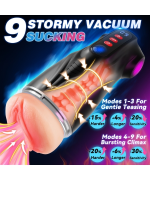 Afrodit Shop Uoffile Erkek Mastürbatörü – 3 Değiştirilebilir Kılıf, 9 Emiş & 9 Titreşim Modu - Görsel 3