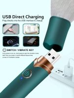 Afrodit Shop USB Şarj Edilebilir 10 Hızlı Silikon Makyaj Fırçası - Görsel 5