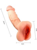 Afrodit Shop Vajina Girişli Dolgulu Realistik Penis Kılıfı Mastürbatör 20CM - Görsel 4