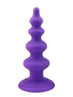Afrodit Shop Vantuzlu Boğumlu Silikon Anal Plug Mor