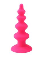 Afrodit Shop Vantuzlu Boğumlu Silikon Anal Plug Pembe