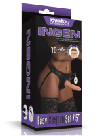 Afrodit Shop Vibrating Easy Strapon Set 7.5 İnç Belden Bağlamalı