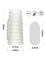 Afrodit Shop Vibrating Wave Knights Ring (Beyaz) - Görsel 5