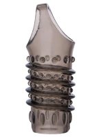 Afrodit Shop  XLover Penis Extender Kılıfı TPE Siyah Şeffaf 7.5 cm - Görsel 2