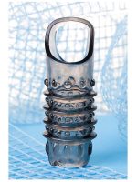 Afrodit Shop  XLover Penis Extender Kılıfı TPE Siyah Şeffaf 7.5 cm - Görsel 3