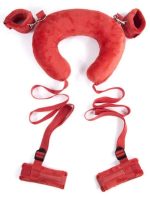 Afrodit Shop Yastıklı El Ayak Bağlama Seti Kırmızı