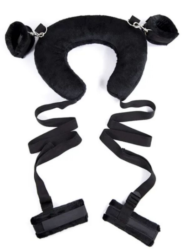 censan-yastikli-el-ayak-baglama-seti-siyah-607365-1 Afrodit Shop Yastıklı El Ayak Bağlama Seti Siyah - Görsel 1