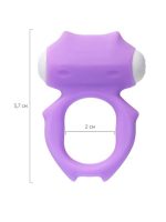 Afrodit Shop Zort Titreşimli Penis Halkası silikon mor  2 cm - Görsel 3