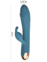 10 Titreşim Modlu Dönme Hareketli Şarjlı Tavşan Vibratör 20 cm - Görsel 2