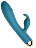 10 Titreşim Modlu Dönme Hareketli Şarjlı Tavşan Vibratör 20 cm - Görsel 3