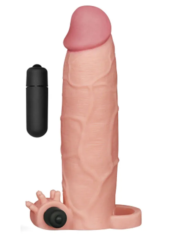 et-dokusunda-7-5-cm-uzatmali-titresimli-penis-kilifi-20-cm_LV1066 LoveToy Titreşimli Penis Kılıfı - Görsel 1