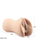 Anal ve Vajinal Çift Girişli Mastürbatör - Görsel 3