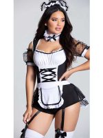 Fantezi Hizmetçi Kostümü L - Görsel 3