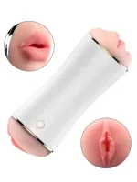 Vajinal ve Oral Şarjlı Titreşimli Sesli Masturbatör - Görsel 2