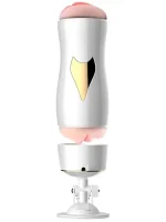 Vajinal ve Oral Titreşimli Şarjlı Sesli Vantuzlu Mastürbatör - Görsel 2