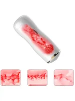 Vajinal ve Oral Titreşimli Şarjlı Sesli Vantuzlu Mastürbatör - Görsel 5