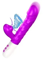 İleri Geri Hareketli Isıtmalı ve Emme Modlu Şarjlı Rabbit Vibratör - Görsel 3