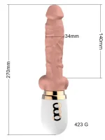 Isıtmalı İleri Geri Hareket Şarjlı Uzaktan Kumandalı Seks Makinesi - Görsel 2