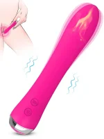 Isıtmalı Şarjlı  Güçlü Titreşimli Esnek Silikon Vibratör 17.5 cm - Görsel 2