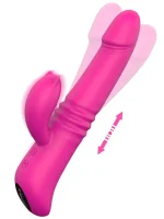 İleri Geri ve Dönme Hareketli Isıtmalı Şarjlı Tavşan Vibratör 22 cm - Görsel 3