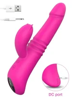 İleri Geri ve Dönme Hareketli Isıtmalı Şarjlı Tavşan Vibratör 22 cm - Görsel 5