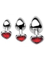 NOXXX 3'lü Kalpli Çelik Anal Plug - Görsel 3