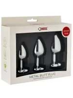 NOXXX 3'lü Kalpli Çelik Anal Plug - Görsel 2