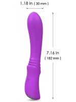 Esnek Ultra Güçlü Şarjlı Vibratör 18 cm - Görsel 3