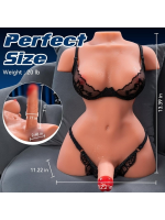 L-Join Gerçekçi Titreşimli, İleri Geri Penis Haraketli 9 Kg Trans Yarım Vücut Mastürbatör Dildo - Görsel 2