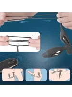 Penis Halkalı Şarjlı Giyilebilir Anal Vibratör - Görsel 4