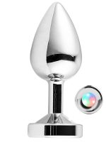 NOXXX Çelik Anal Plug Led Işıklı Orta Boy - Görsel 4