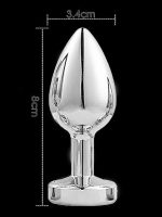 NOXXX Çelik Anal Plug Led Işıklı Orta Boy - Görsel 5