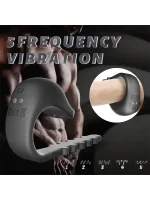 Ayarlanabilir Elektro Şok Özellikli Şarjlı Penis Halkası - Görsel 4