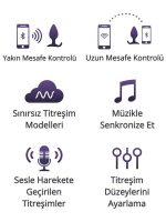 Lovense HUSH App Controlled Anal Plug 1.75" - Görsel 3