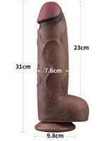12'' Dual Layered Silicone Cock XXL 31 cm - Görsel 2