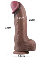13'' Dual Layered Silicone Cock XXL 33 cm - Görsel 2